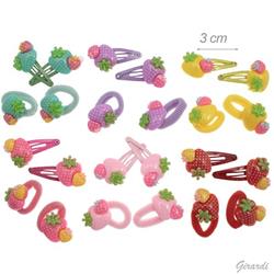 Set Bimba Elastici e Clic Clac 3 Cm Fragola Assortiti 